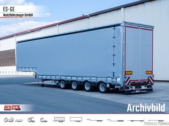 Tieflader-Sattelauflieger FAYMONVILLE MAX Trailer MAX100 Semi-Tieflader Planenaufbau