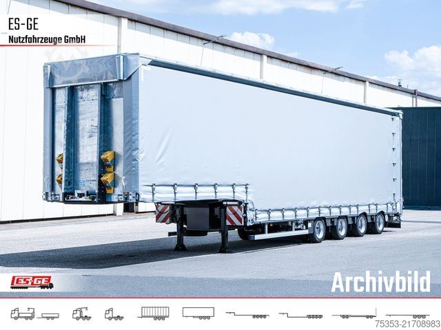 Tieflader-Sattelauflieger FAYMONVILLE MAX Trailer MAX100 Semi-Tieflader Planenaufbau