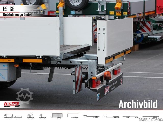 Prikolica sa radnom platformom ES-GE Tandemanhänger - Bordwände, CV