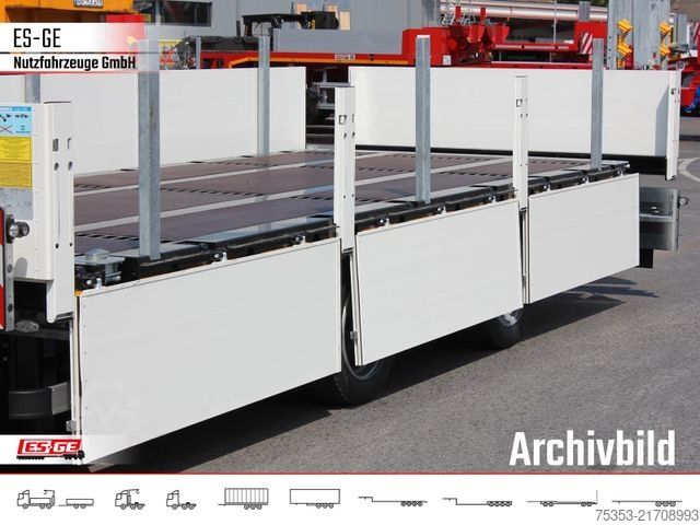 Prikolica sa radnom platformom ES-GE Tandemanhänger - Bordwände, CV