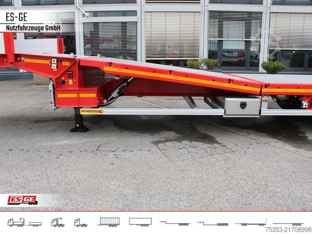 Lavt bygger sættevogn FAYMONVILLE Multimax Plus Satteltieflader Hebebett