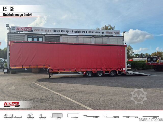 Låglastarsläpvagn FAYMONVILLE MAX Trailer MAX100 Semi-Tieflader Planenaufbau