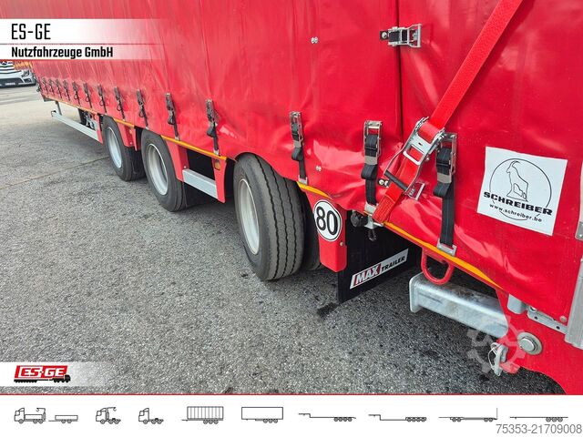 Låglastarsläpvagn FAYMONVILLE MAX Trailer MAX100 Semi-Tieflader Planenaufbau