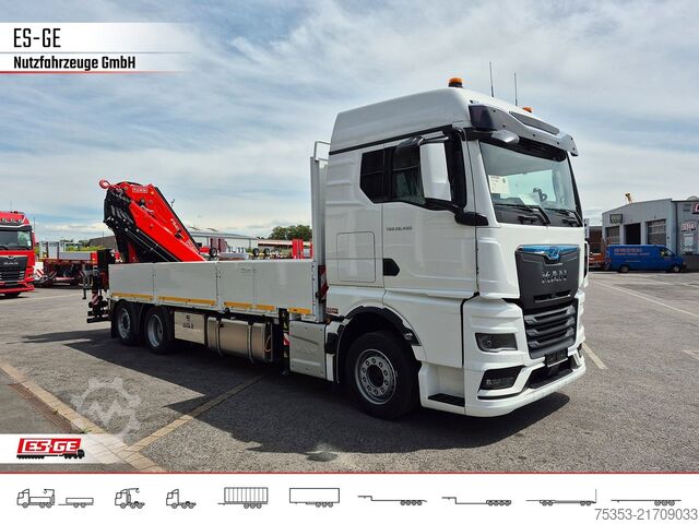 Φορτηγό με επίπεδη καρότσα MAN TGX 26.480 6x2-4 LL CH mit Fassi F545RA.2.26