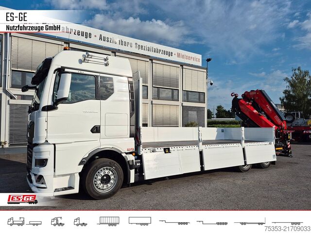 Φορτηγό με επίπεδη καρότσα MAN TGX 26.480 6x2-4 LL CH mit Fassi F545RA.2.26
