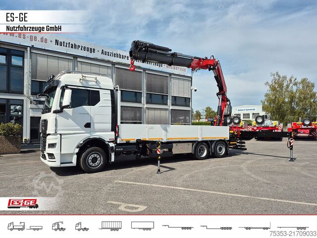 Φορτηγό με επίπεδη καρότσα MAN TGX 26.480 6x2-4 LL CH mit Fassi F545RA.2.26