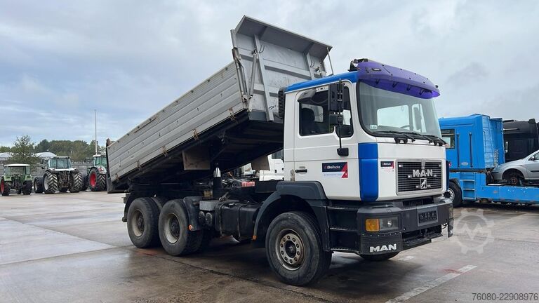 3 oldalú billenő MAN 33.463 (STEEL SUSP. / CLEAN TRUCK / GOOD TYRES ...