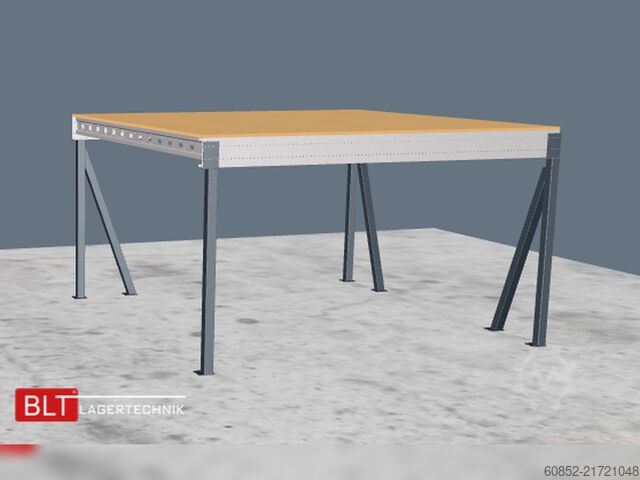 Plataforma de armazenamento 5x5m Lagerbühne , Belastung : 500kg/qm Unterkante: 2,5m , ca. 25qm Systembühne