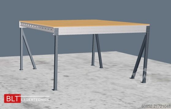 Plataforma de armazenamento 5x5m Lagerbühne , Belastung : 500kg/qm Unterkante: 2,5m , ca. 25qm Systembühne