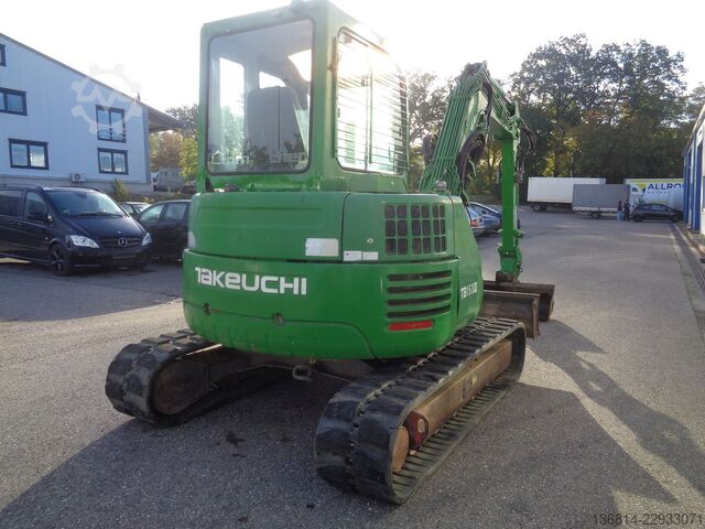 Μίνι εκσκαφέας TAKEUCHI TB153FR 3xLöffel Helac Powertilt
