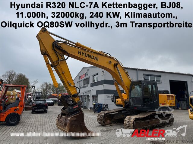 Escavatore cingolato Hyundai R320 NLC-7A Kettenbagger OQ80