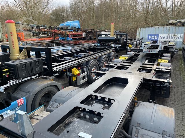 Naczepa z wymienną zabudową KRONE Contaner Schasse 30 x Vorhanden 2X Blatfedern