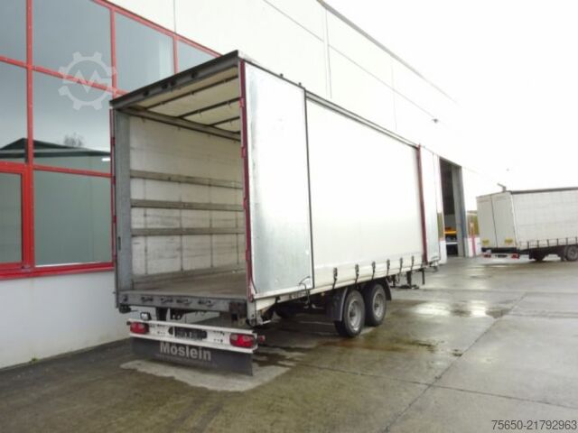 Open aanhangwagen met zeil Möslein TP 11 Schwebheim  Tandem- Schiebeplanenanhänger zum Durchladen