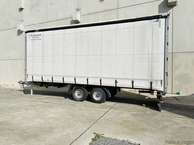 Open aanhangwagen met zeil Möslein TP 11 Schwebheim  Tandem- Schiebeplanenanhänger zum Durchladen