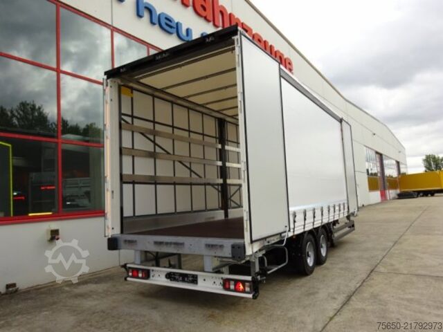 Remolque abierto con toldo Möslein TPW 105 D Schwebheim  Tandem- Planenanhänger Durchladen