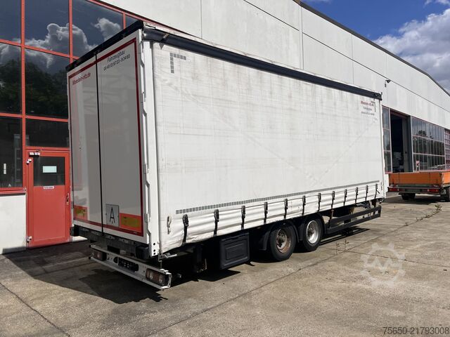 Brandalı açık römork Möslein TPW 105 D Schwebheim  Tandemplanenanhänger durchladbar