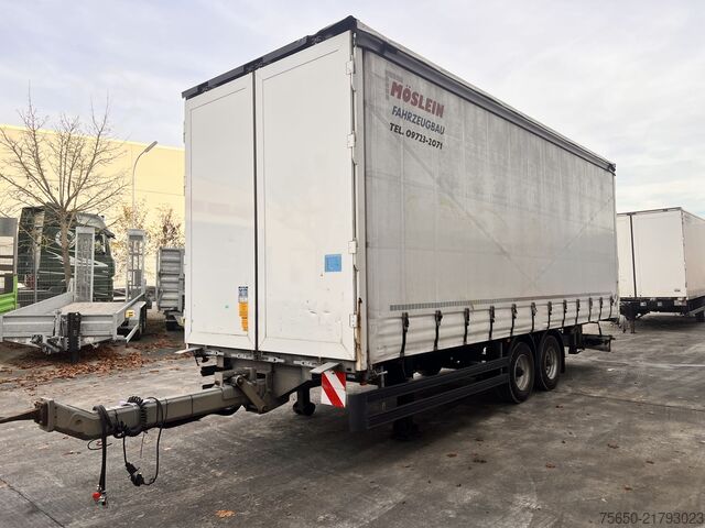 Ανοιχτό ρυμουλκούμενο με μουσαμά Möslein TPW 105 D 7,30  Tandem- Schiebeplanenanhänger zum Durchladen