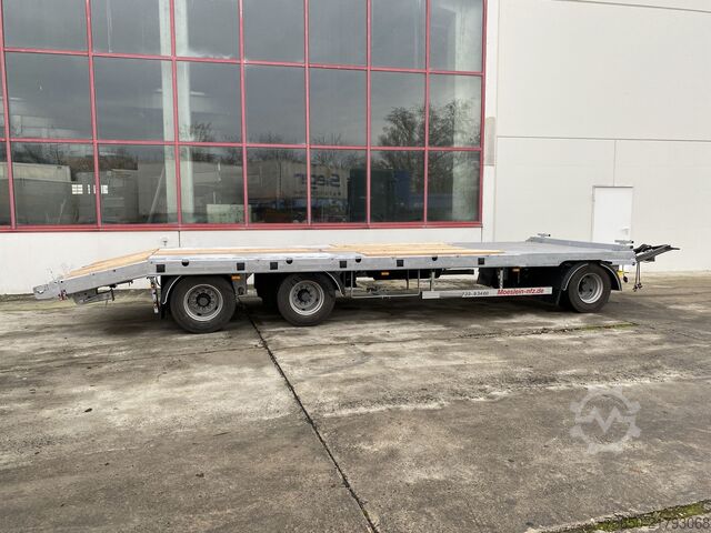 Remorcă cu platformă joasă Möslein T 3-P9,2 OR  3 Achs Tieflader gerader Ladefläche 9 m, Neufahrzeug