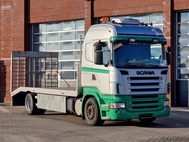 Araba taşıyıcı panelvan Scania R380 4x2 - Car transport / Flatbed - Ramp - Ful...
