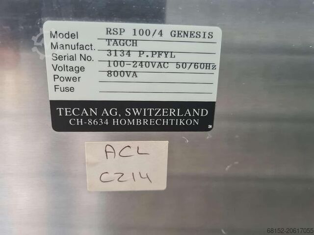 Tecan Genesis 150 2002 Reserveonderdelen voor vloeistofbehandelingsstation Tecan TSP 100/4 Genesis