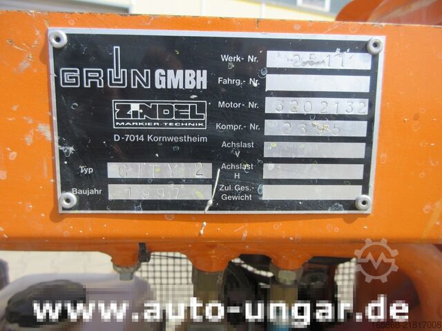 Line marking machine Zindel City 2 Hofmann H8 Markiermaschine Stripe