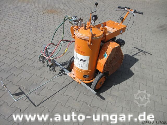 Line marking machine Zindel City 2 Hofmann H8 Markiermaschine Stripe