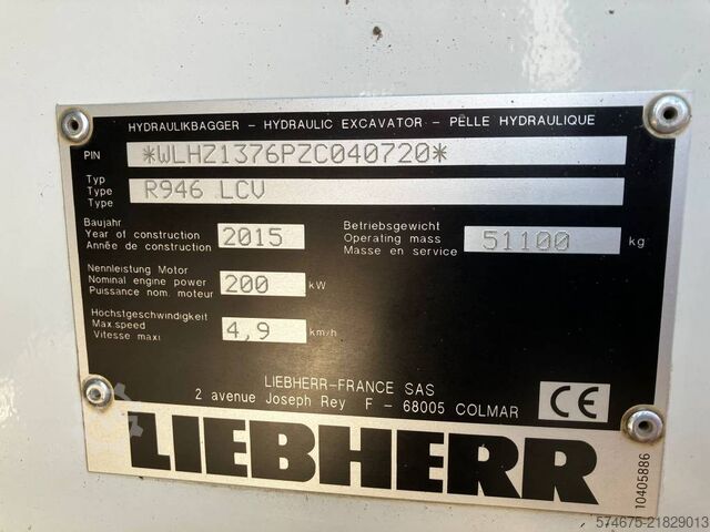 Teleskopik ekskavatör Liebherr R 946 LC-V   Long Reach