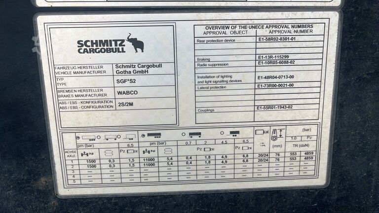 Reboque basculante Schmitz Cargobull SGF S2
