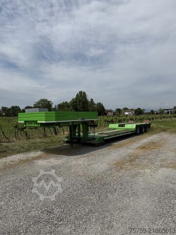 Låglast-semitrailer för transport av byggmaskiner COMETTO SS38P Teleskop-Tieflader 13.29m-16.79m