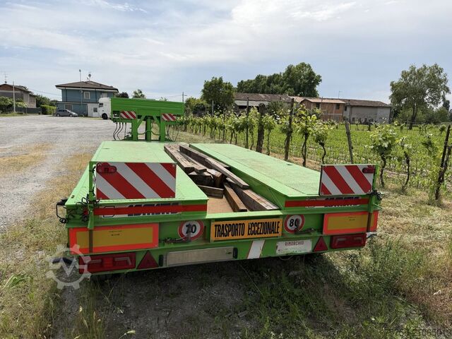 Låglast-semitrailer för transport av byggmaskiner COMETTO SS38P Teleskop-Tieflader 13.29m-16.79m