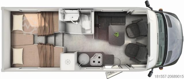 Halvintegrerad husbil HYMER/ERIBA ML-T CrossOver 570 31.701,- sparen,Delta,Autark