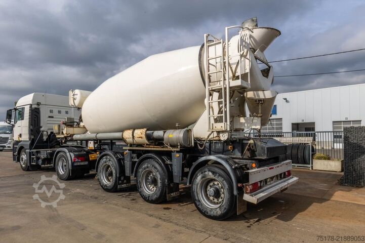 Blender RENDERS BETON MIXER 12M3 + MOTOR (MALAXEUR/MISCHER)