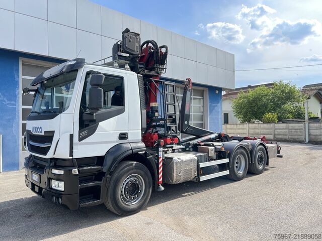 Camion scarrabile con gru Iveco Stralis 480