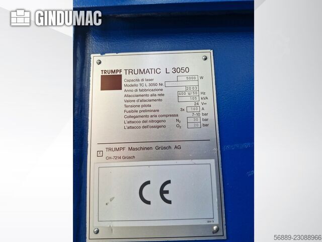  TRUMPF TruLaser L3050 (2003)