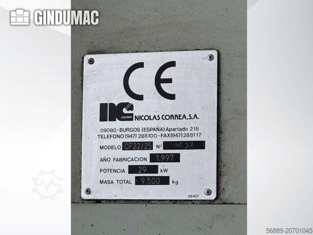 Bed Type Milling Machine Nicolas Correa CF-22