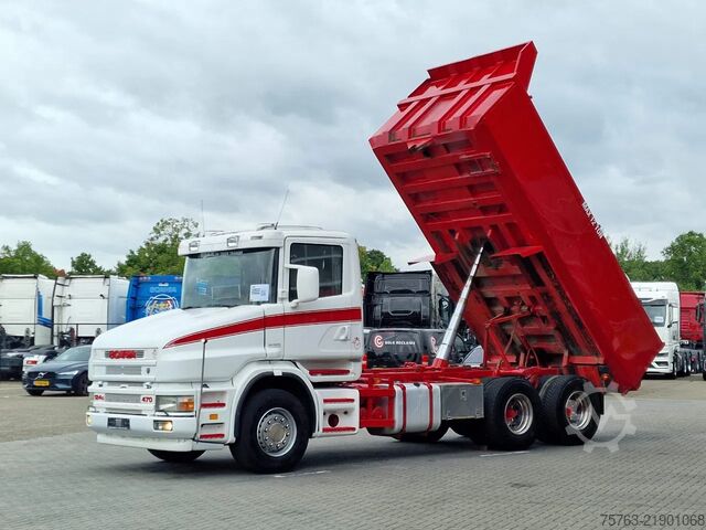 Avfallsbil Scania T124-470 6x2 - Tipper - Manual gearbox - Full s...