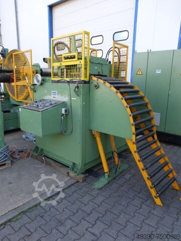 Baanlijn, afwikkelhaspel en richtmachine, haspel voor coilmateriaal, plaatrichtmachine, bandrichtmac HMS 450 x 6