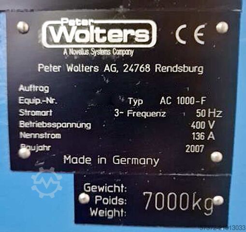 Dvoupolohová jemná brousicí stanice Peter Wolters microLine AC 1000-F