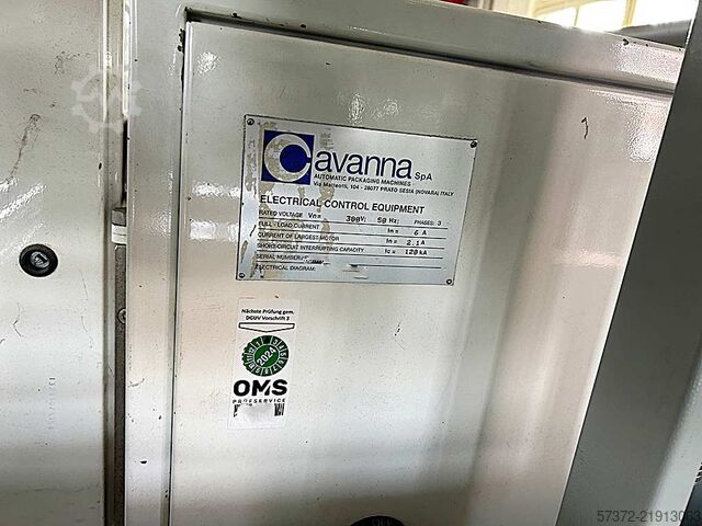 Stroj na tvarování, plnění a uzavírání sáčků Cavanna Model 011