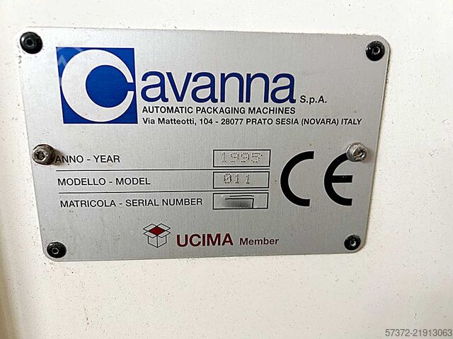 Stroj na tvarování, plnění a uzavírání sáčků Cavanna Model 011