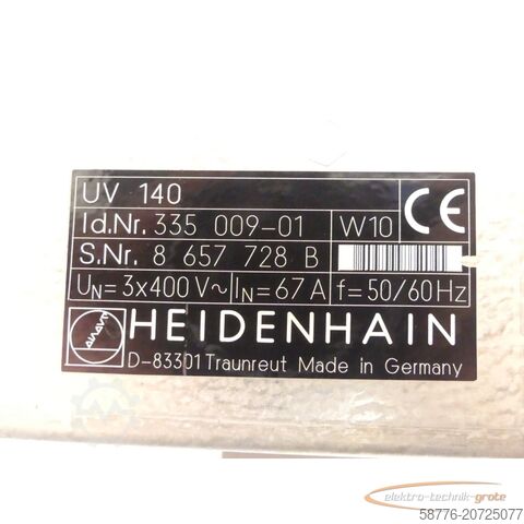 Componente Heidenhain Heidenhain UV 140 ID 335 009-01 generalüberholt mit 3 Monaten Gewährleistung SN 8657728B im Austausch (Exchange)