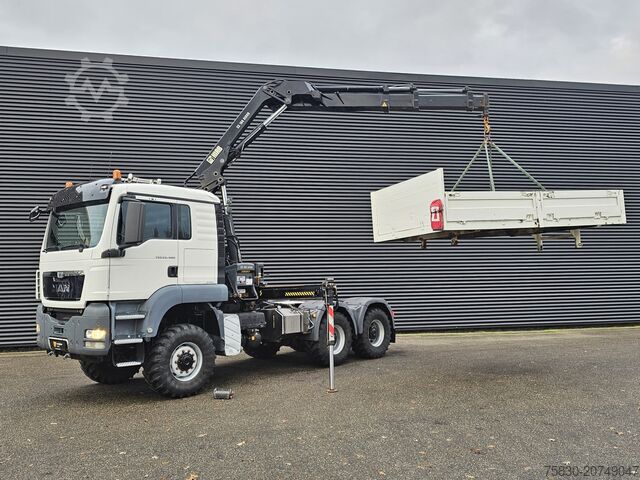 MAN TGS 26.480 6x6 / Grue HIAB / Tracteur routier + camion fourgon MAN TGS 26.480 6x6 / HIAB CRANE / TRACTOR + BOX TRUCK