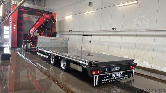 Ciężarówka z płaską platformą MERCEDES-BENZ Actros 2548 mit F545RA.2.28 Container, Sofort