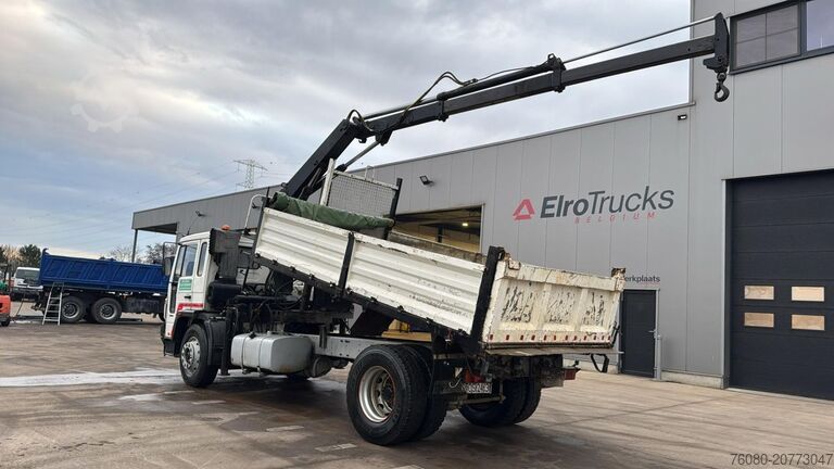 Tipper with crane Volvo FL 6-18 (MANUAL PUMP / CRANE HIAB 090 / STEEL S...