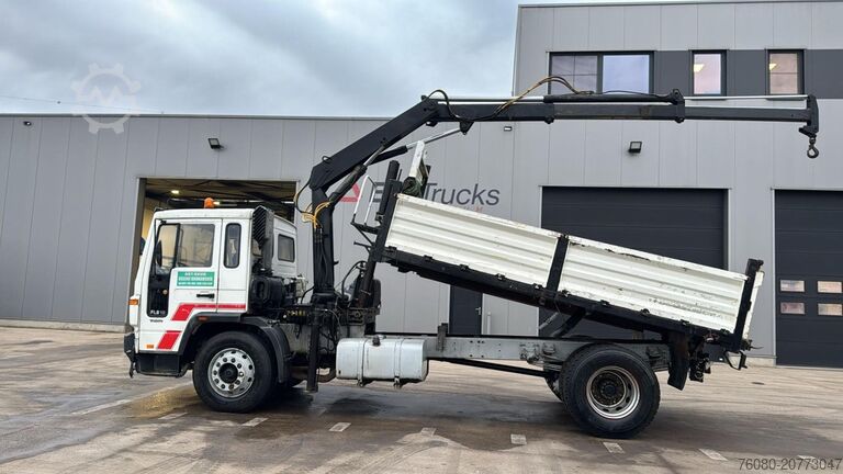 Tipper with crane Volvo FL 6-18 (MANUAL PUMP / CRANE HIAB 090 / STEEL S...