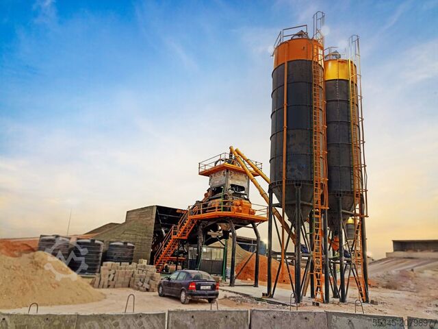 Stationary concrete mixing plant FABO Concrete Mixing Plant 180 m3 Concrete Mixing Plant