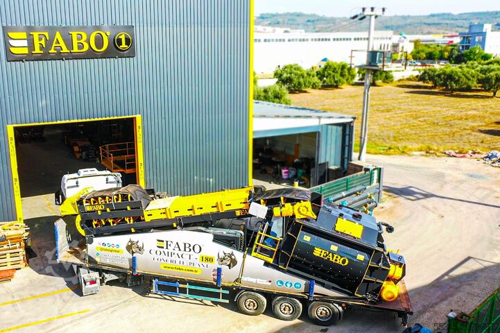 Stationary concrete mixing plant FABO Concrete Mixing Plant 180 m3 Concrete Mixing Plant