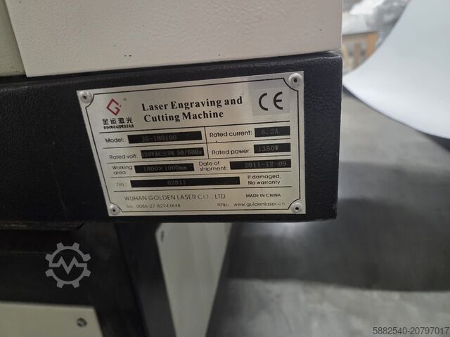 Lasersnijmachine Wuhan Golden Laser JG-180100