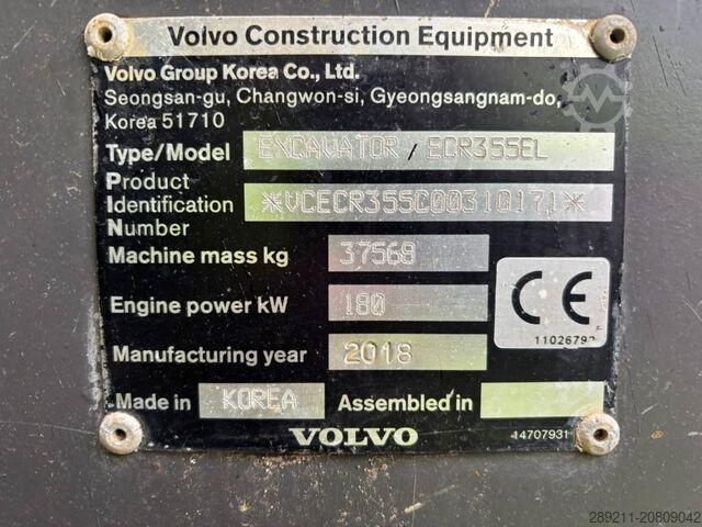 Pásový bagr Volvo ECR 355 EL (Under Preparation)