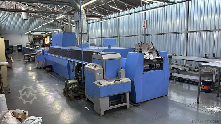 Klebebindelinie mit Gazeanbringung MÜLLER MARTINI ‘Acoro A5’ Perfect Binding Line